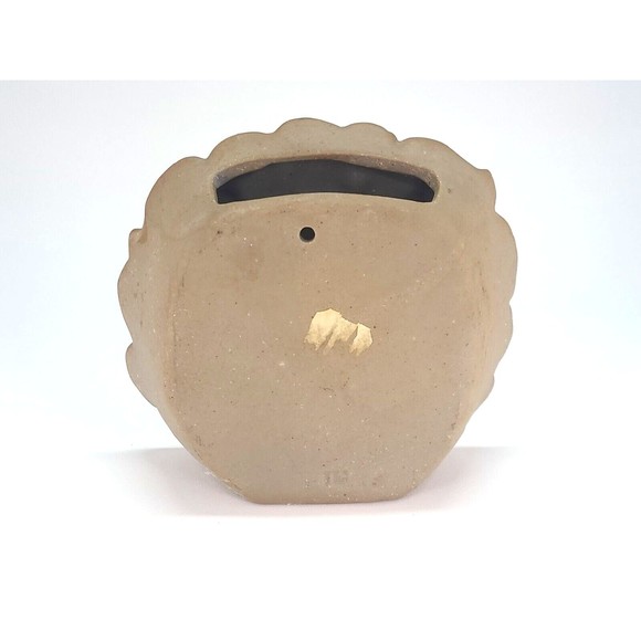 5" Lisa Larson Pottery Lion Afrika Small Vase Figure & Wall Pocket LL mark - Picture 5 of 14